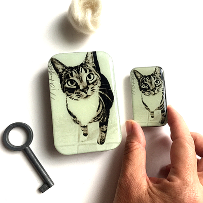 Firefly Notes - Cat Tin, Knitting Notions Tin: Small