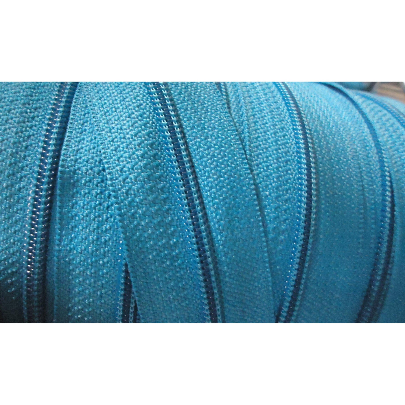 Zipper Tape - Aqua - 3 yards - 8 pulls