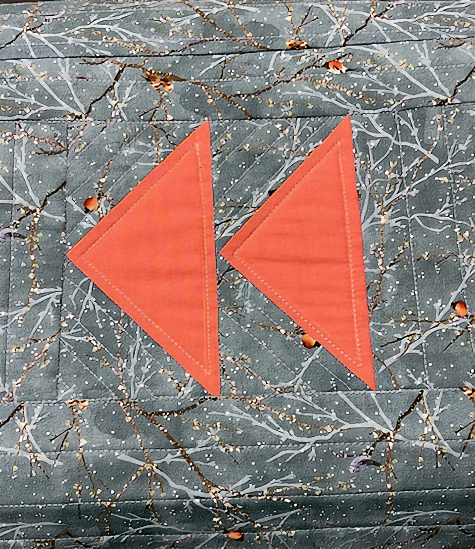 Birdsong in Salmon and Sky Table Runner