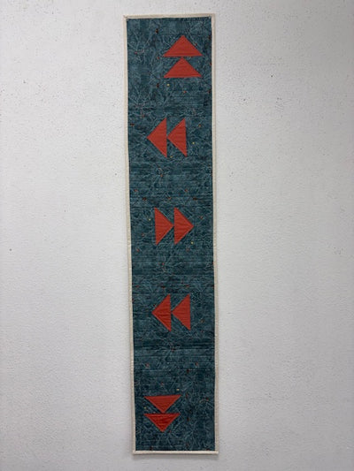 Birdsong in Salmon and Sky Table Runner