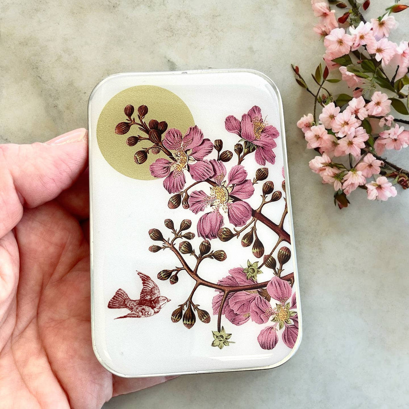 Firefly Notes - Cherry Blossom Stitch Marker Tin: Large