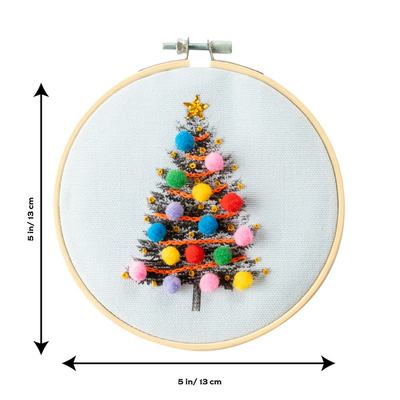 Cotton Clara - Christmas Tree Embroidery Hoop Kit