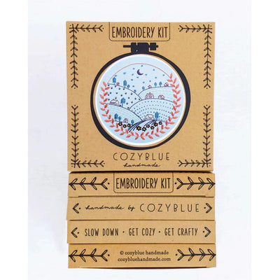 DIY Rolling Hills Embroidery Kit - CozyBlue Handmade