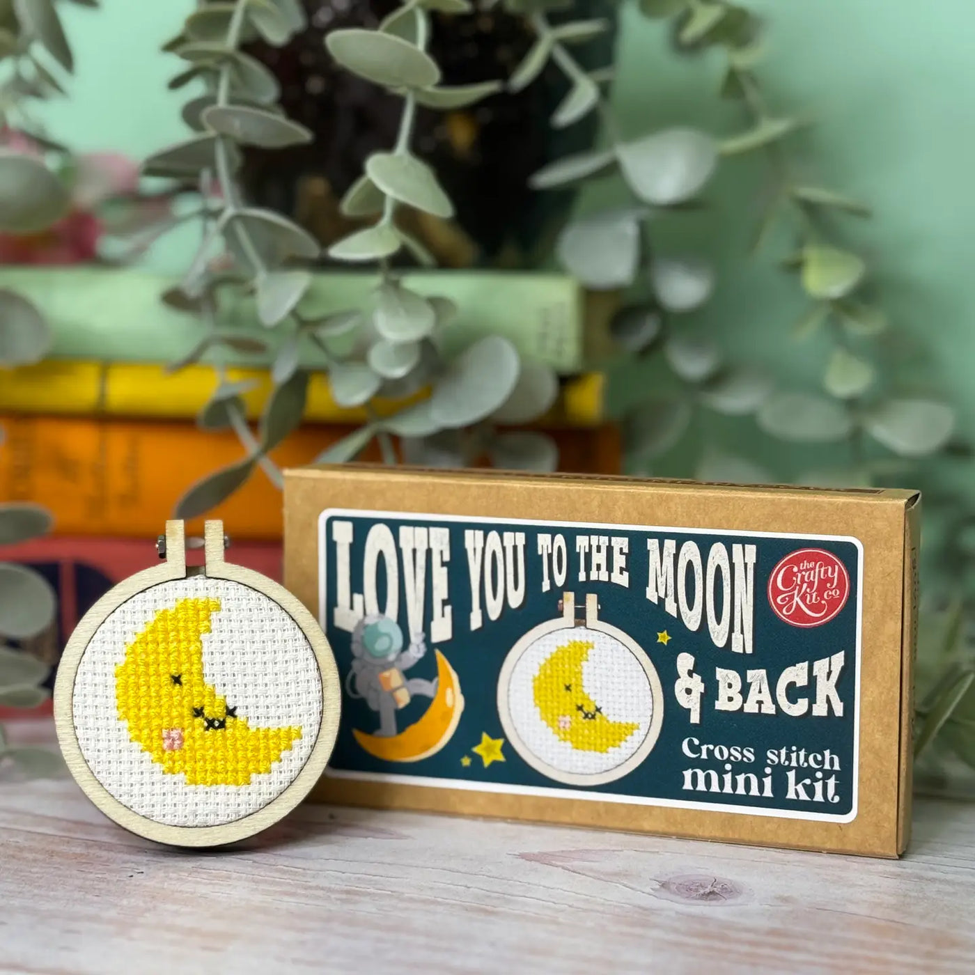 Cross Stitch Mini Kit - Love You to the Moon