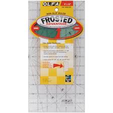 Frosted Acrylic Olfa Ruler 6in x 12in The Traveler
