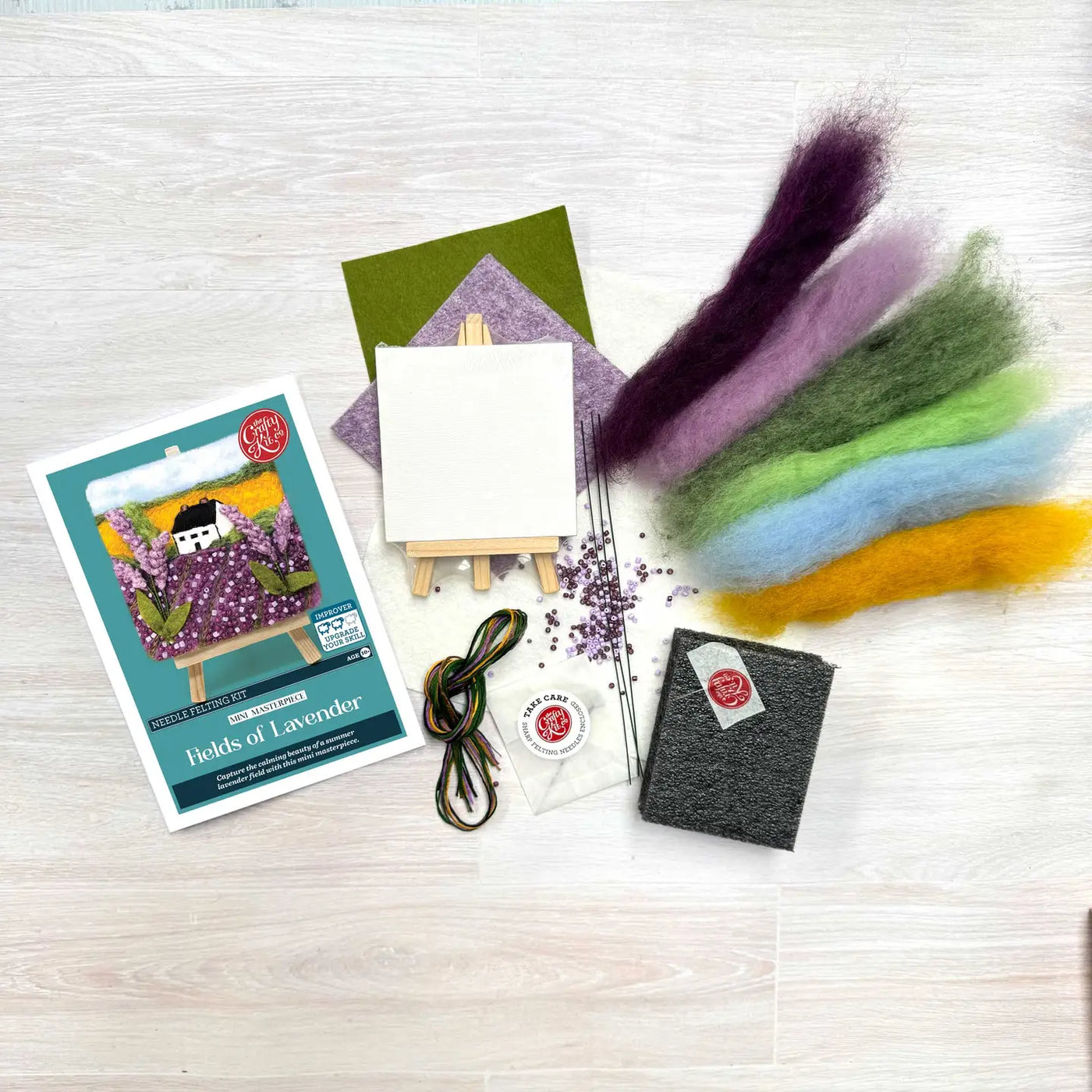 Mini Masterpiece: Fields of Lavender Needle Felt Kit