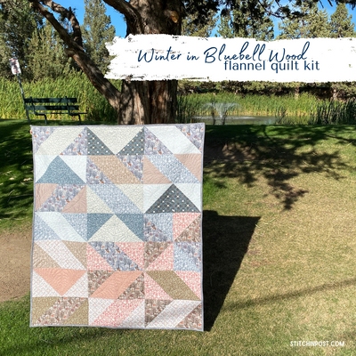 Bluebell Wood Flannel Quilt Kit