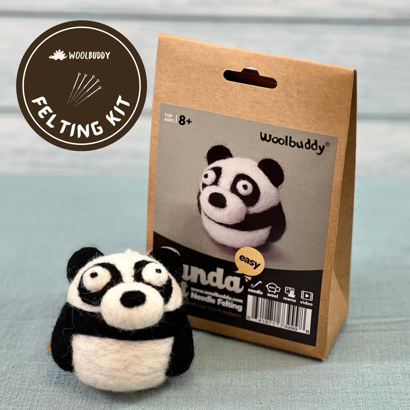 Woolbuddy Needle Felting Kit - Panda