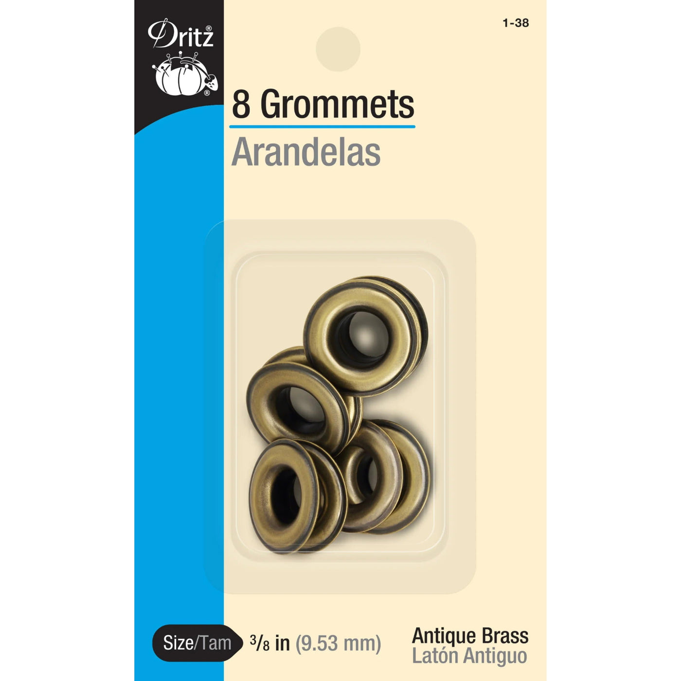 Dritz Grommets Antique Brass
