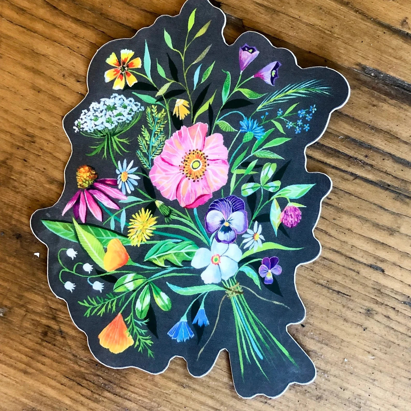 Katie Daisy Bouquet Matte Laminate Sticker