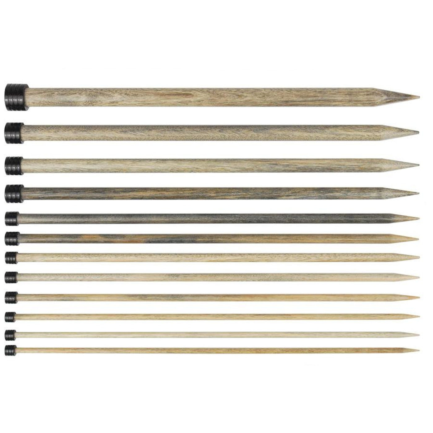 Driftwood Straight Needles US17 Lykke 10"