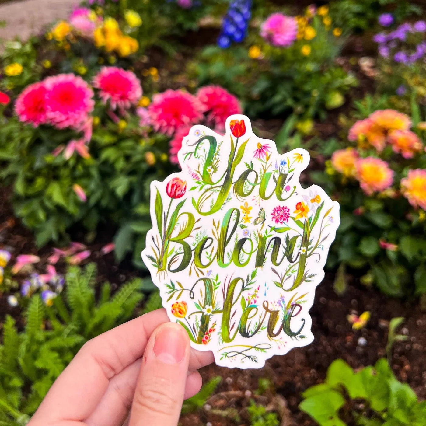 Katie Daisy You Belong Here Sticker