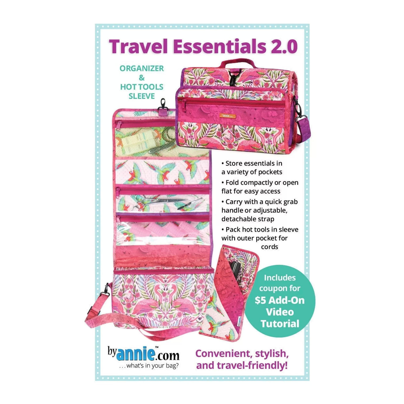 Travel Essentials 2.0 Pattern byAnnie.com