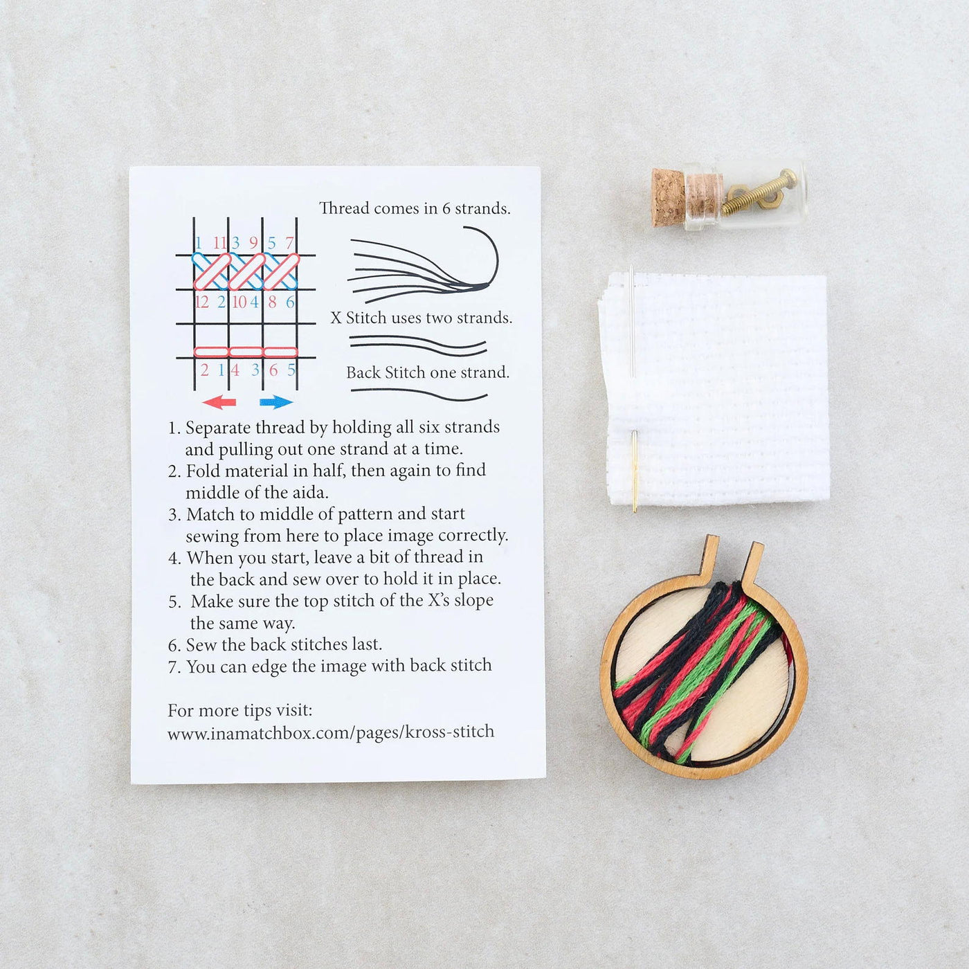 Matchbox Cross Stitch Kit - Pricking Perfect