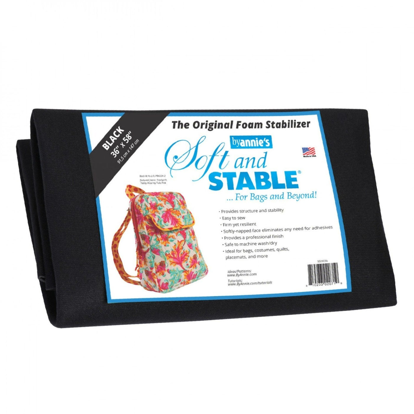 Soft and Stable Black Non-Woven 100% Polyester Stabilizer 36 x 58