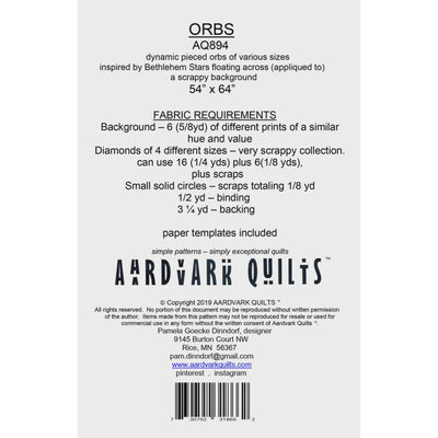 Orbs Quilt Pattern