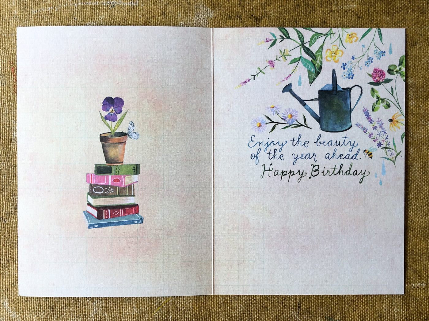 Card Birthday If you had a Garden by Katie Daisy
