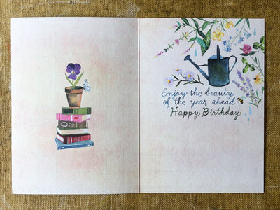 Card Birthday If you had a Garden by Katie Daisy