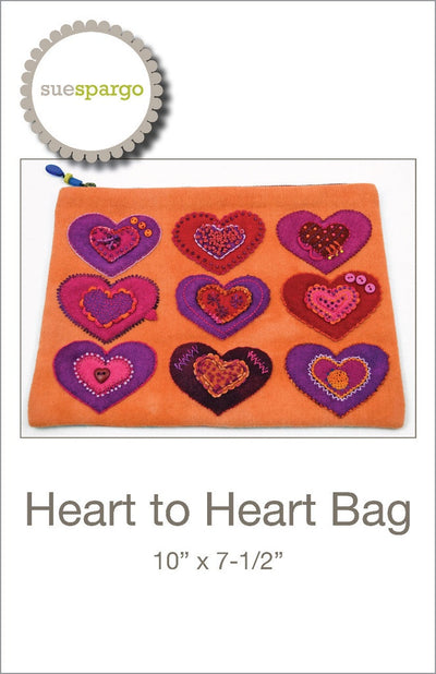 Heart to Heart Zippered Bag Pattern