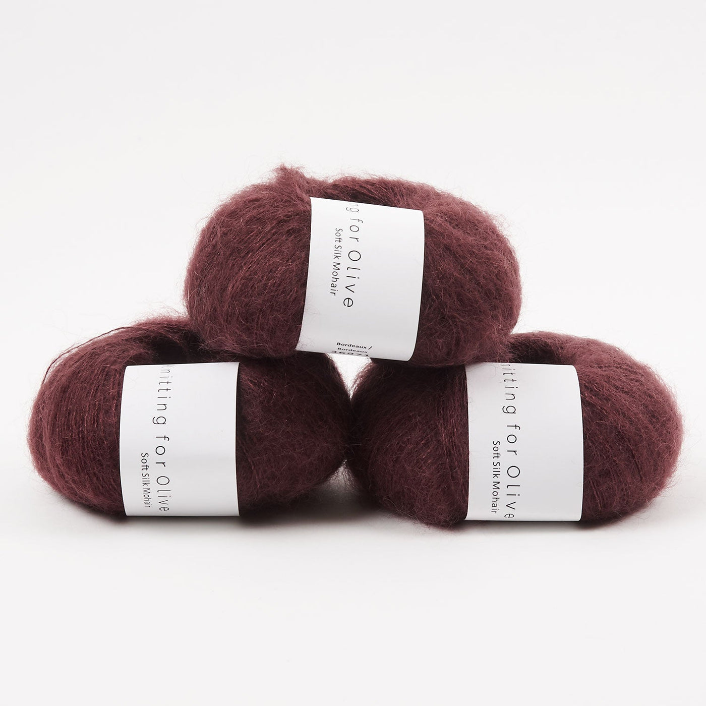 Knitting for Olive Soft Silk Mohair - Bordeaux