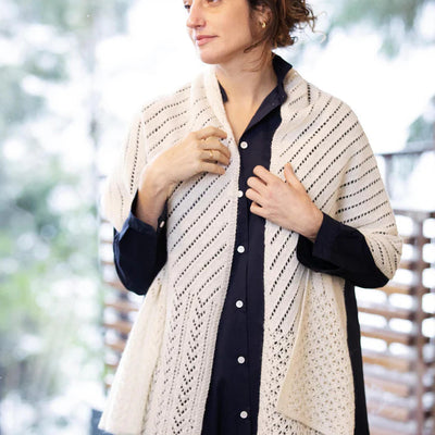 Lace Sampler Scarf Pattern from Churchmouse Classics