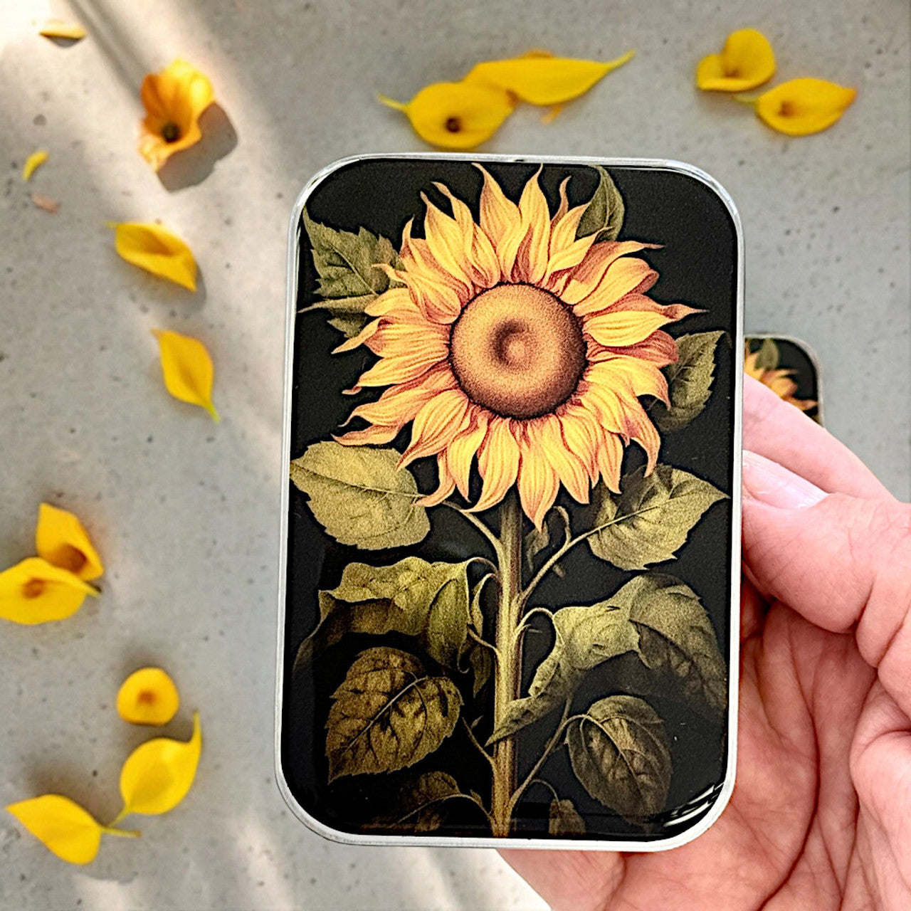 Firefly Notes - Beautiful Sunflower Stitch Marker Tin: Large