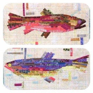 Fish Collage with Jean Wells on 5/10/2024