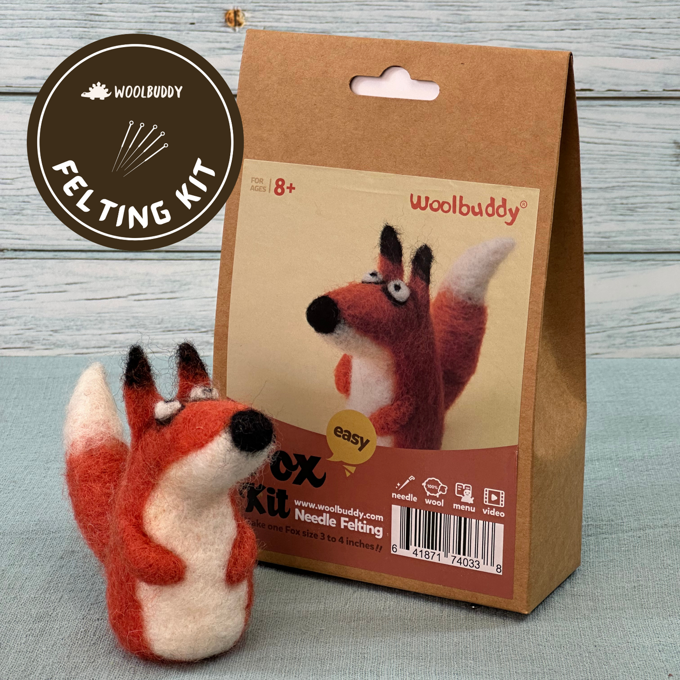 Woolbuddy Needle Felting Kit - Fox