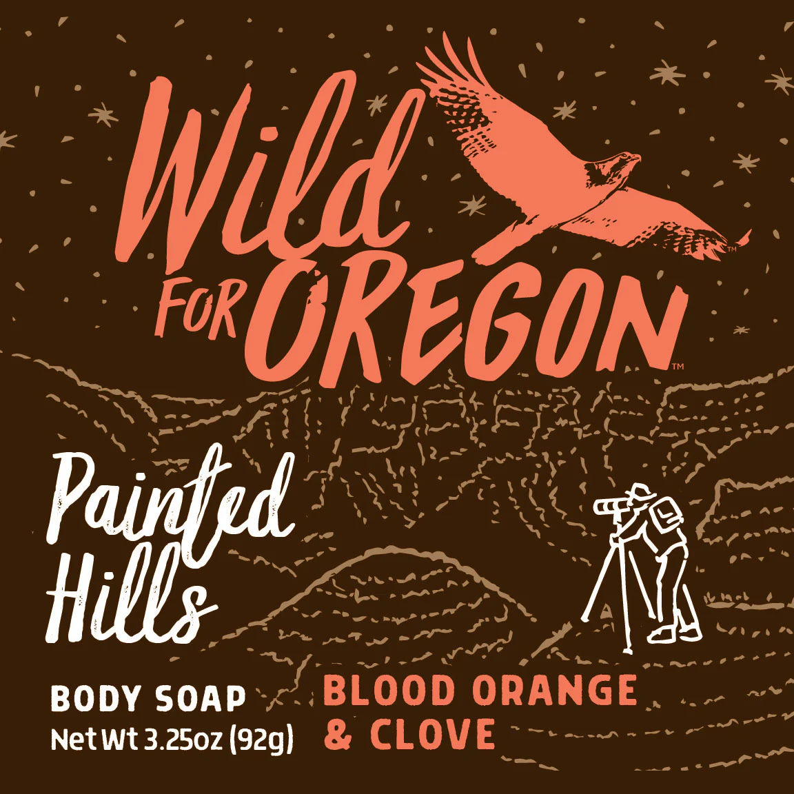 Wild for Oregon Body Soap - Painted Hills Blood Orange & Clove