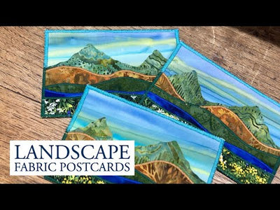 Landscape Fabric Postcard Kit