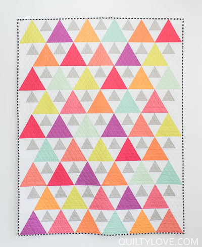 Triangle Peaks Quilt Pattern by Quilty Love