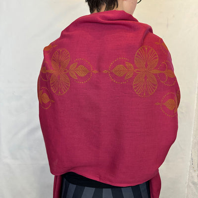 Ornamental Hand Printed Shawl - Valori Wells