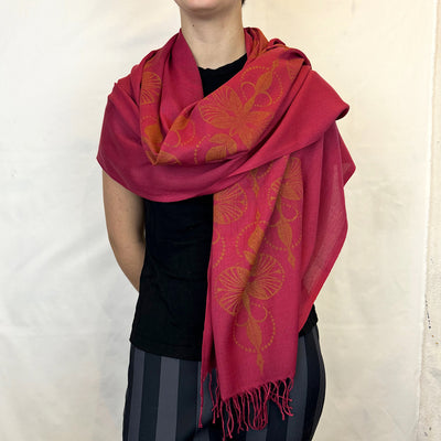 Ornamental Hand Printed Shawl - Valori Wells