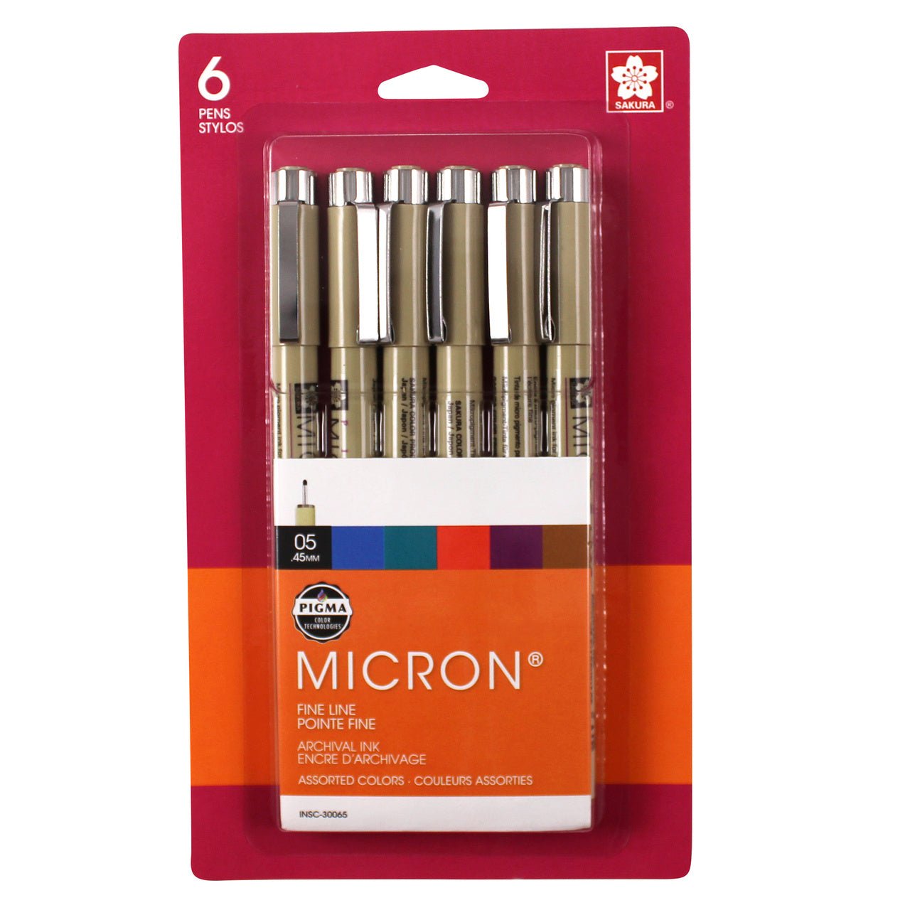 Pigma Micron Pen Set Asst .05 Fine