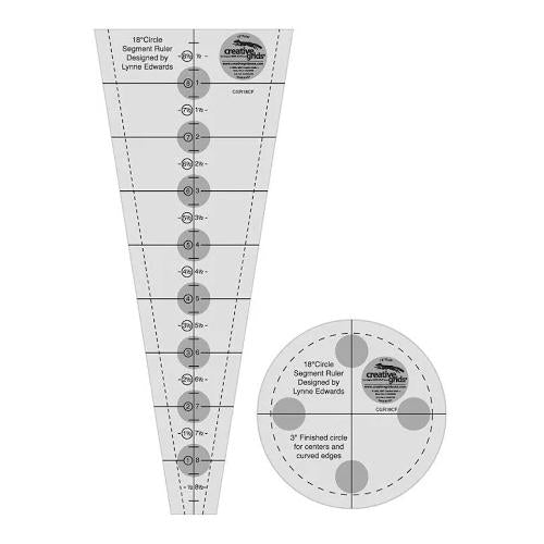 Creative Grids Non Slip Dresden Plate Ruler CGR18CF