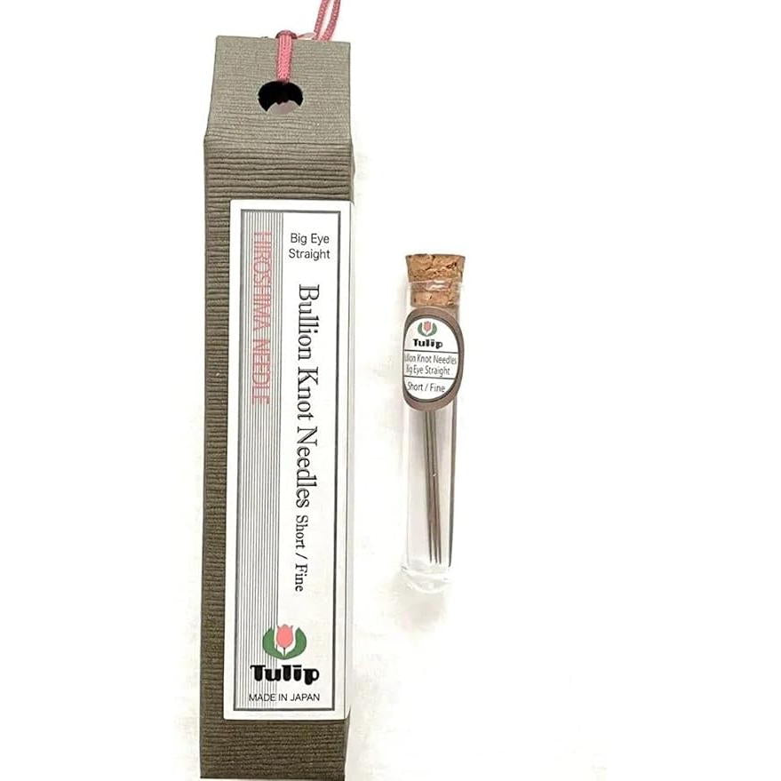 Hiroshima Bullion Knot Needles Big Eye Straight Short/Fine