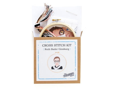 The Stranded Stitch - Ruth Bader Ginsburg Cross Stitch Kit
