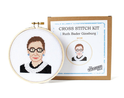 The Stranded Stitch - Ruth Bader Ginsburg Cross Stitch Kit