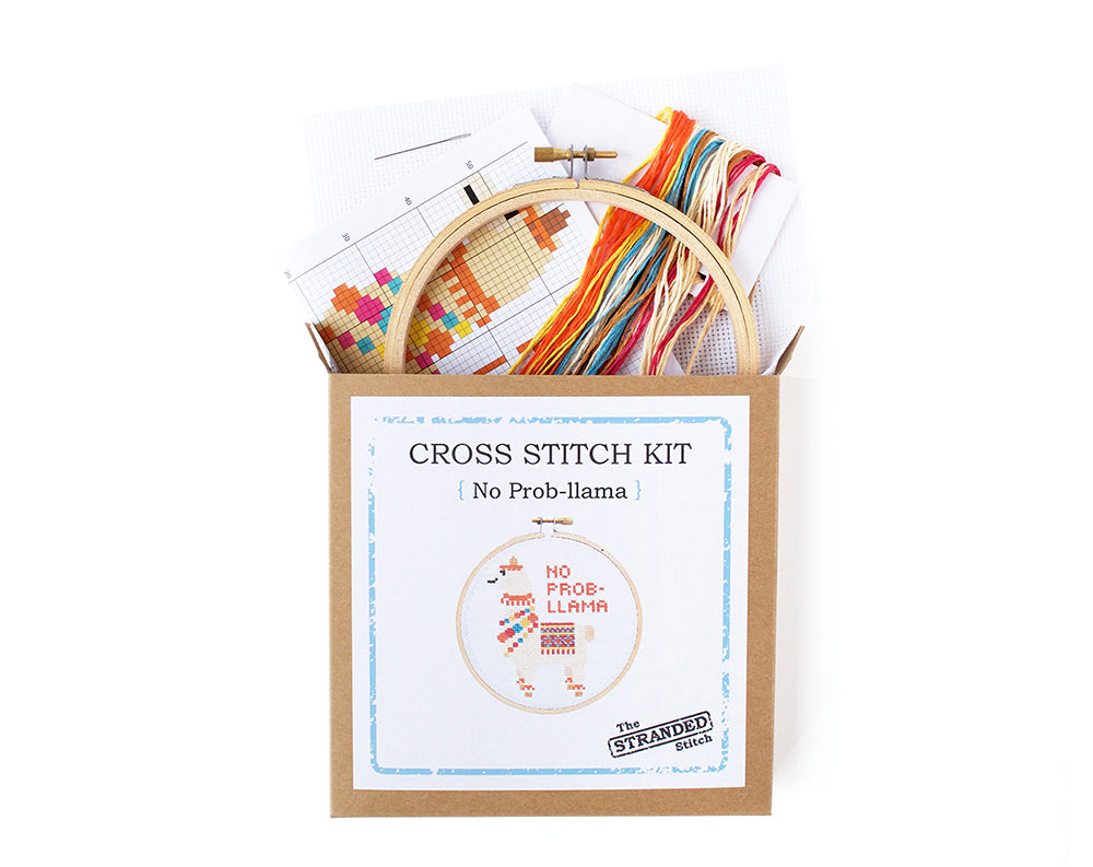 The Stranded Stitch - No Prob-llama Cross Stitch Kit