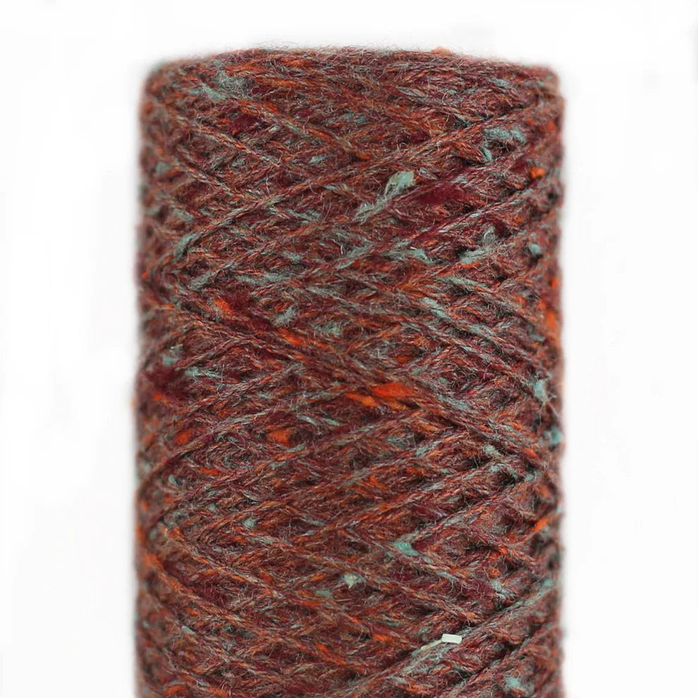 Tussah Tweed - Rust Aqua 09