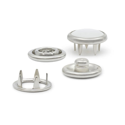 Pearl Snap Fastener White 12ct