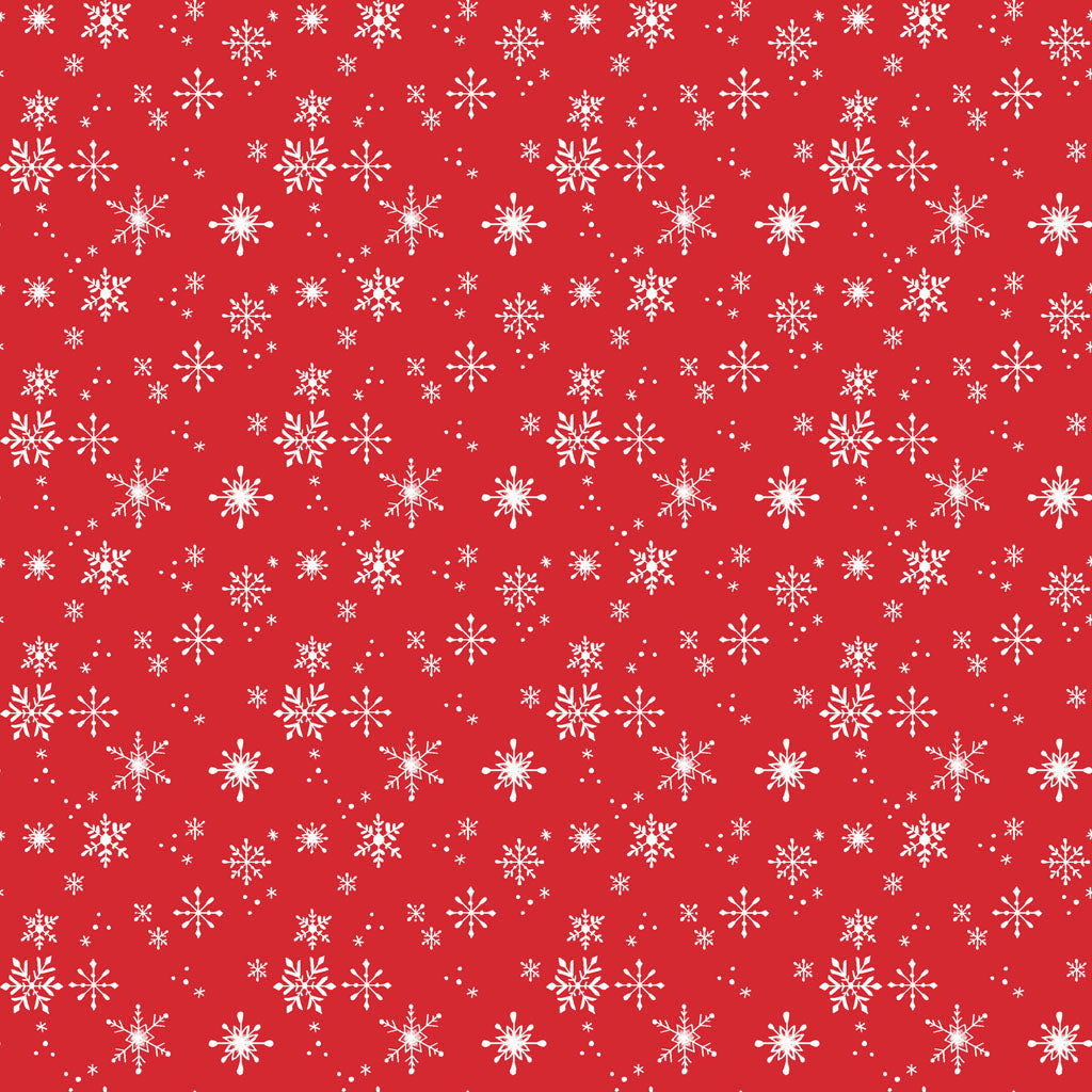 Santa Paws Snowflakes Light Red Y4435-4