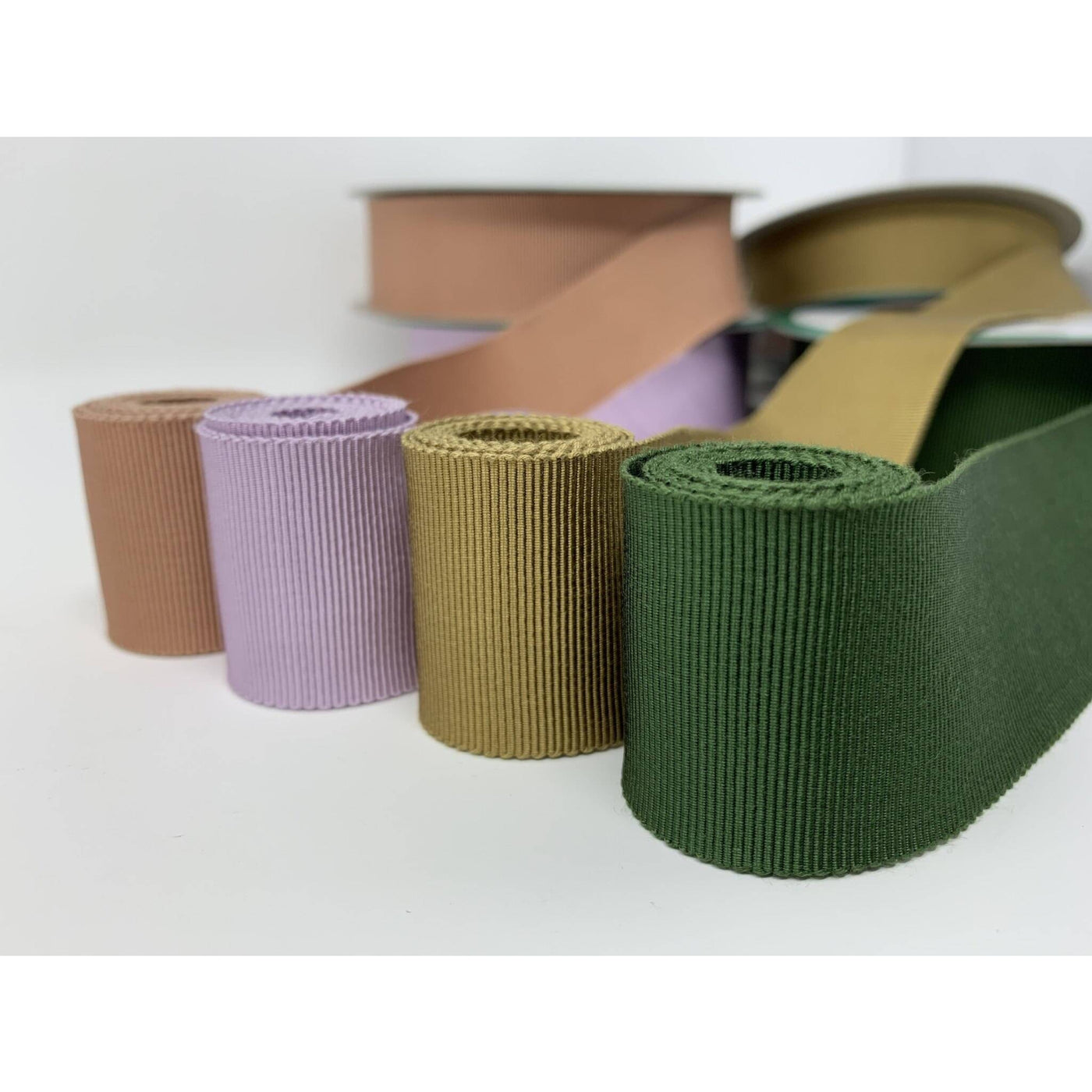Apple Green - Grosgrain Ribbon Solid Color - ( W: 1-1/2 Inch