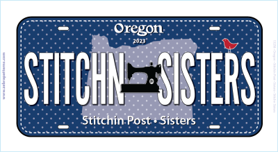2023 Fabric Plate - Stitchin Sisters