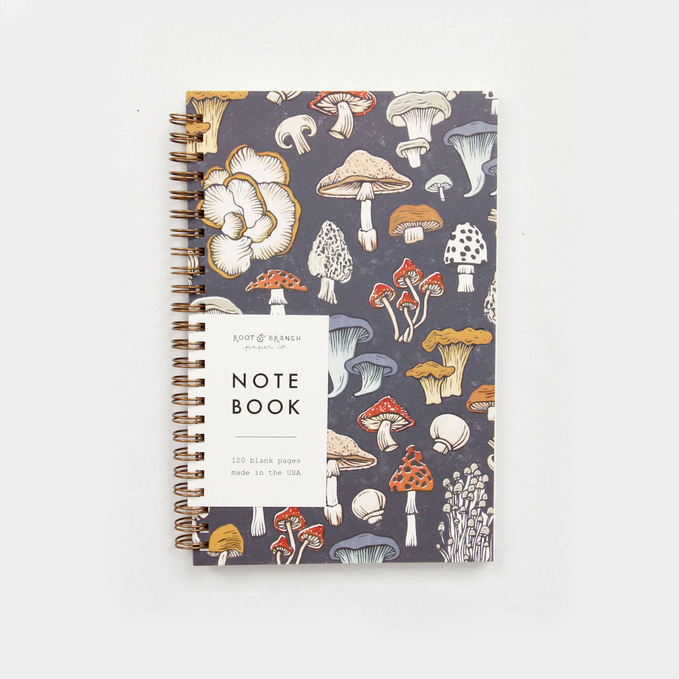 Root & Branch Paper Co. - Mushroom & Fungi Spiral Bound Notebook