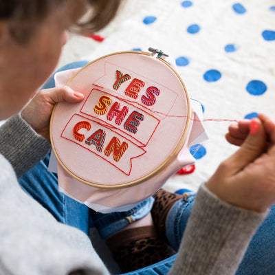 Cotton Clara - Yes She Can Embroidery Kit