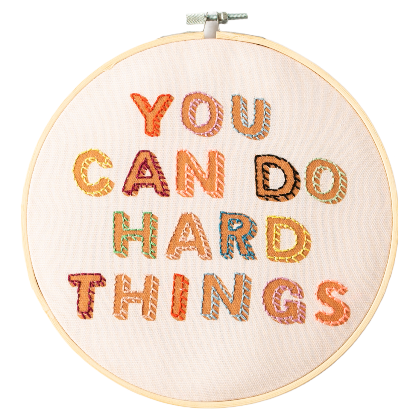 Cotton Clara - You Can Do Hard Things Embroidery Hoop Kit