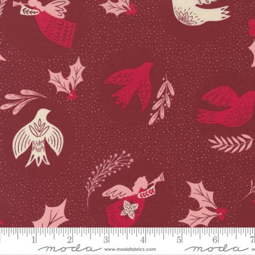 Good News Great Joy Cranberry by Moda Fabrics 45560 14