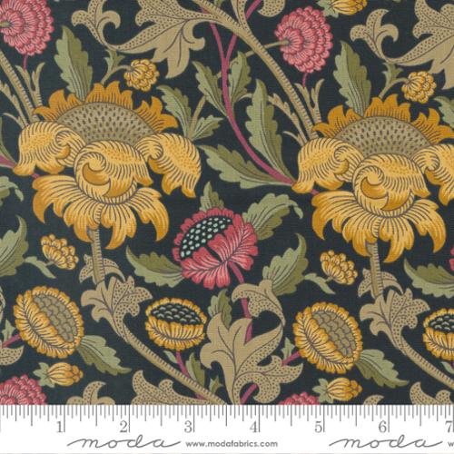 Morris Meadow Damask Black 8370 21