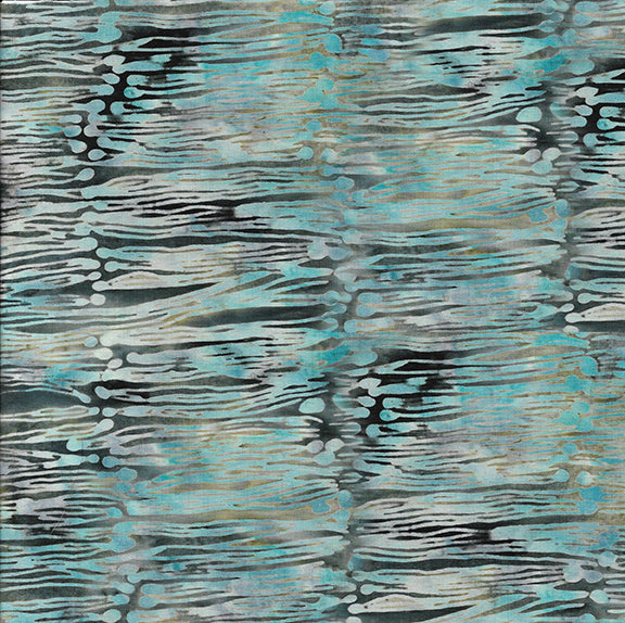 River Walk by Jean Wells Horizontal Lines with Dots Grey Fog 722202730
